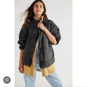 Free People Dolman Quilted Knit Jacket